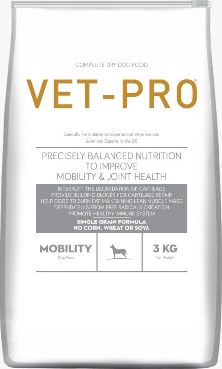 Vet Pro Mobility Dry Adult Dog Food for Joint Support, Improve Mobility & Joint Health, Promotes Healthy Immune System, Chicken Flavor - 3kg