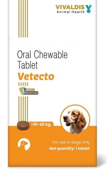 Vivaldis Vetecto 500mg (10-20 kg) for Dogs