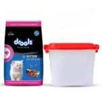 Drools Kitten(1-12 Months) Dry Cat Food, Ocean Fish, 1.2kg with Free Container